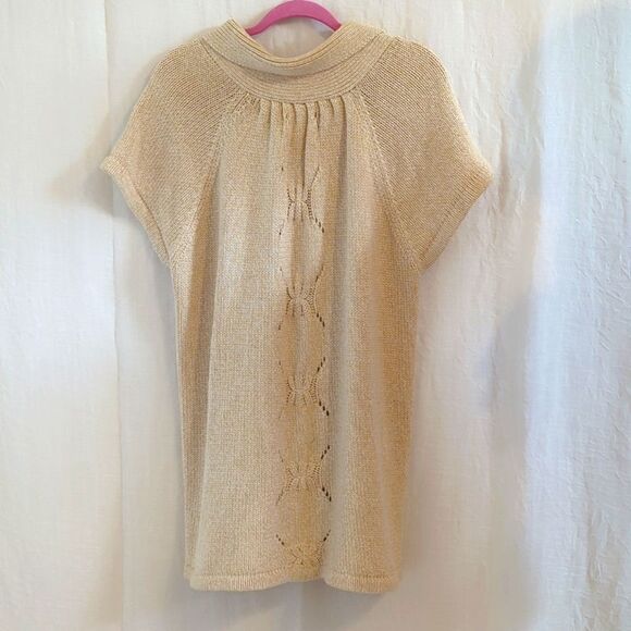 Kasper Tan Sweater Cardigan Size 3X - Picture 6 of 7